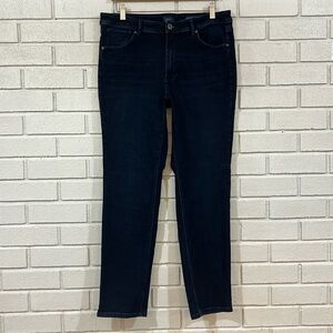 J. Jill Denim High Rise Straight Leg Dark Wash Jeans